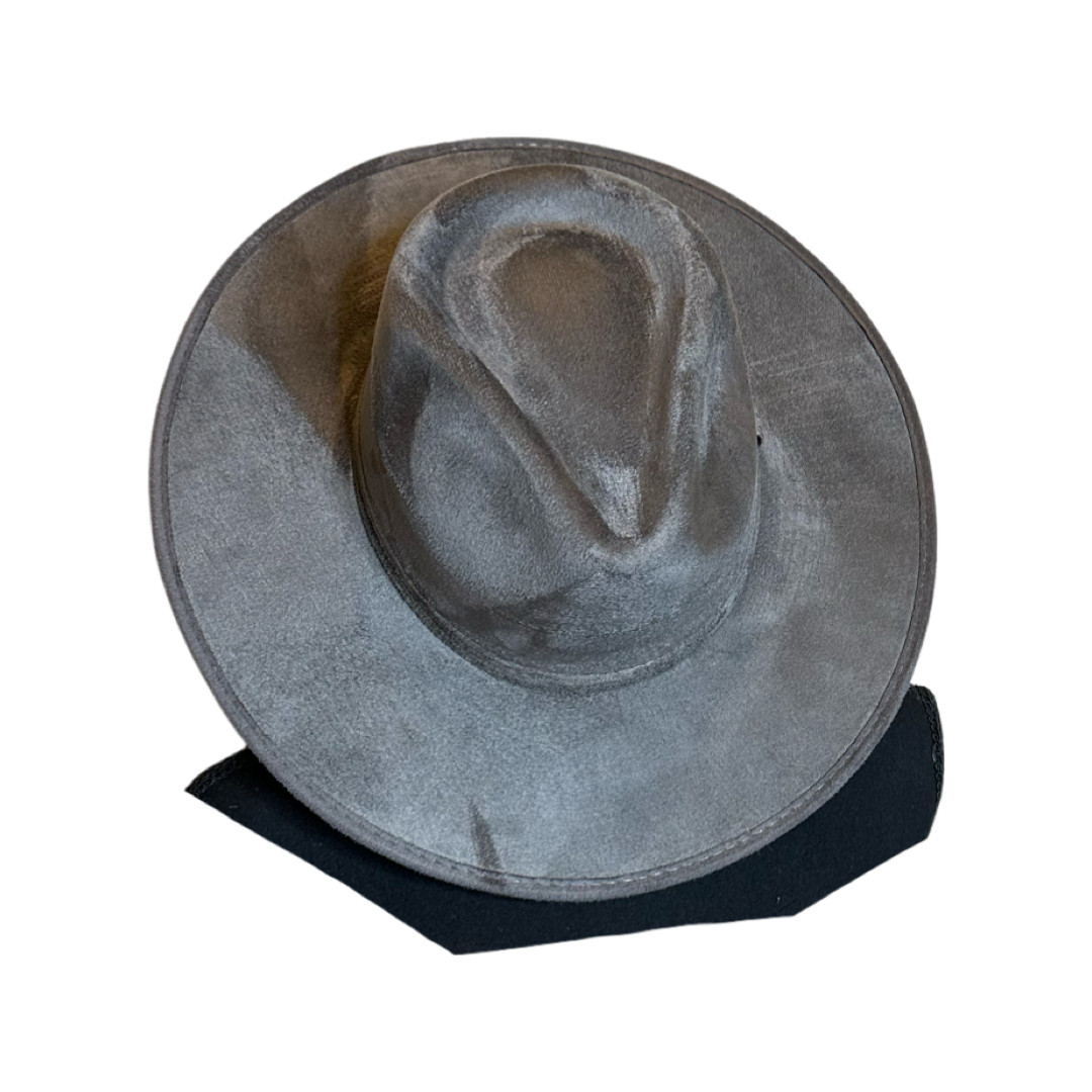 Rancher Vegan Suede Hat : Baby Pink / Large