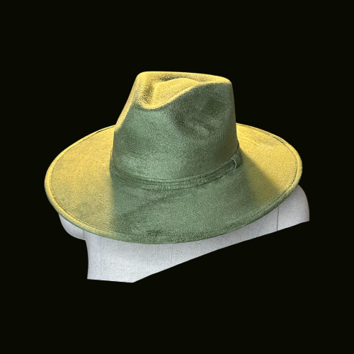 Rancher Vegan Suede Hat : Baby Pink / Large