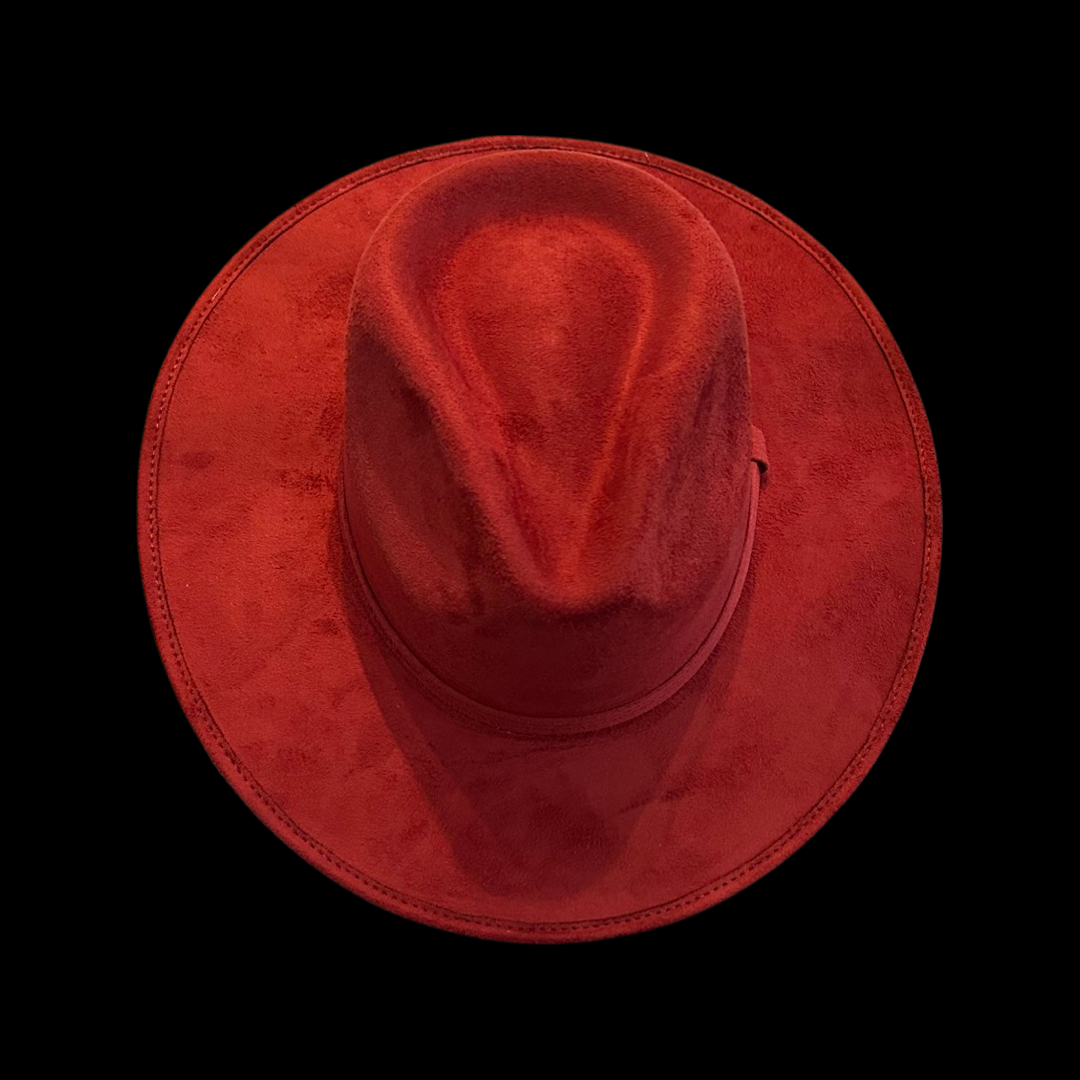 Rancher Vegan Suede Hat : Baby Pink / Large