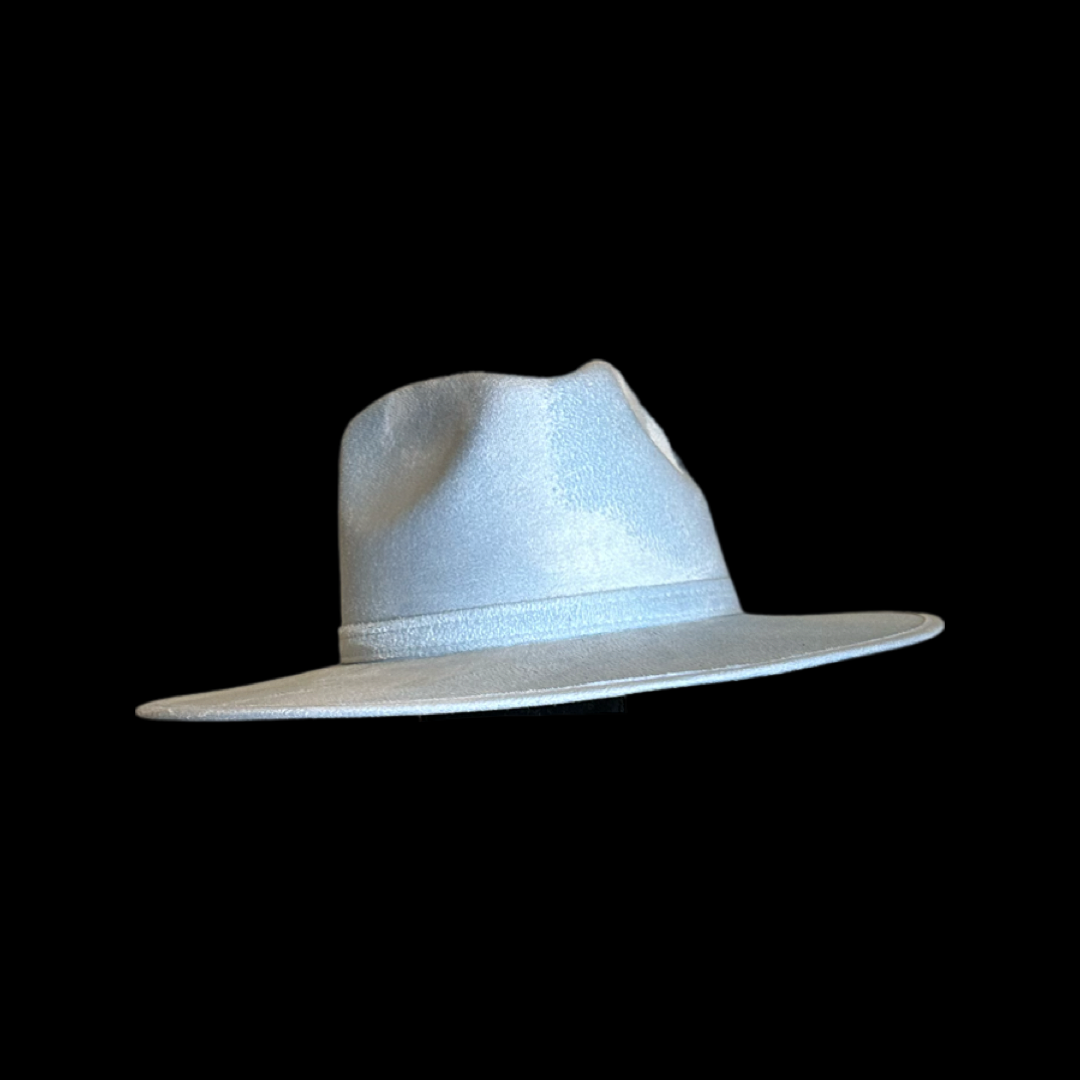 Rancher Vegan Suede Hat : Baby Pink / Large
