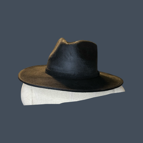 Rancher Vegan Suede Hat : Baby Pink / Large