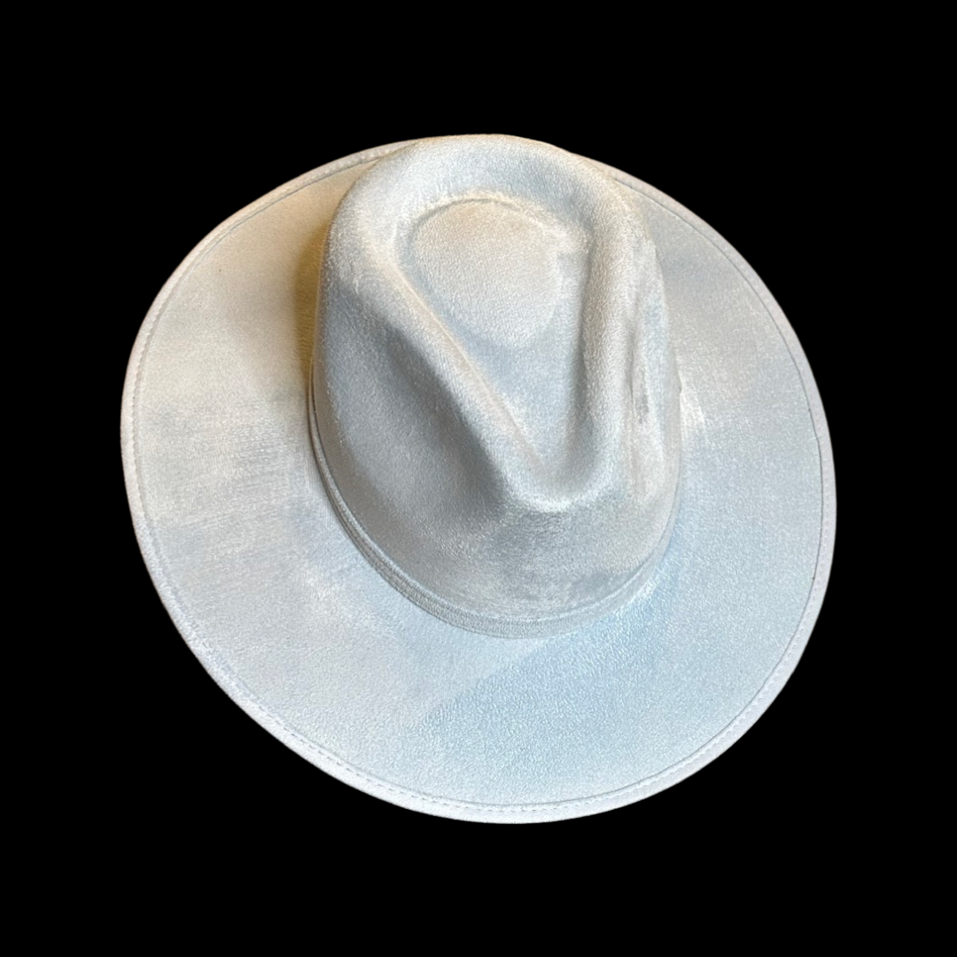 Rancher Vegan Suede Hat : Baby Pink / Large