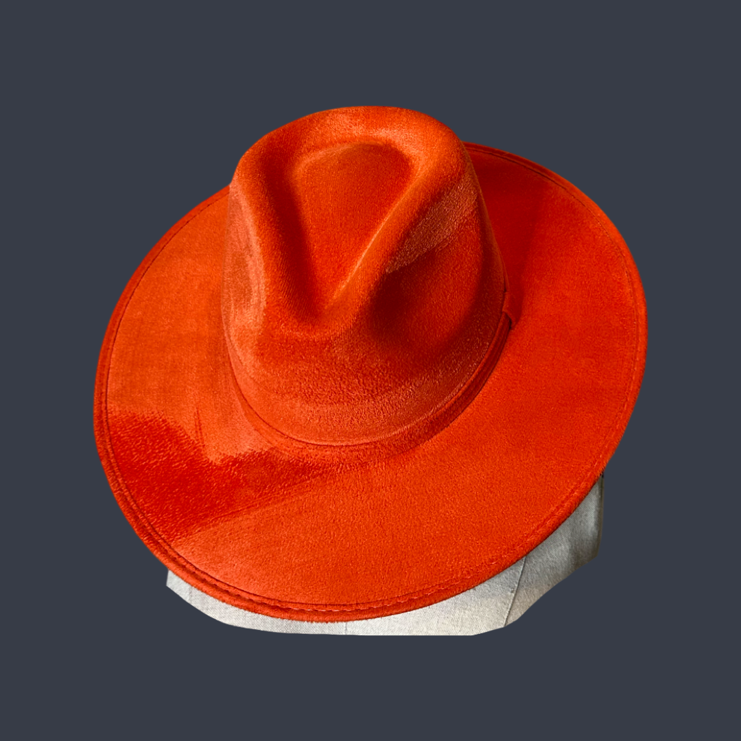 Rancher Vegan Suede Hat : Charcoal / Medium