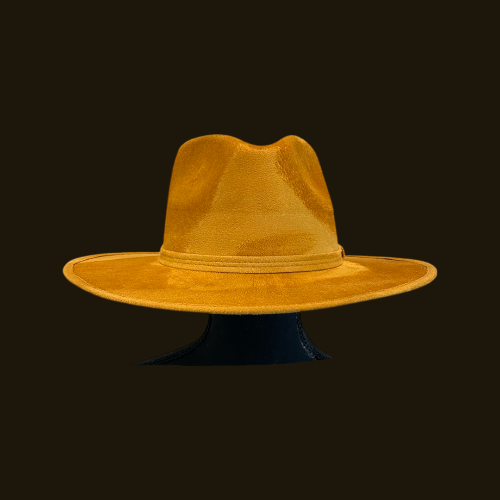 Rancher Vegan Suede Hat : Baby Pink / Large