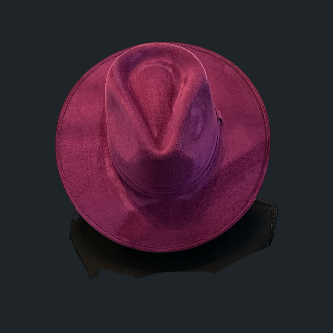 Rancher Vegan Suede Hat : Baby Pink / Large