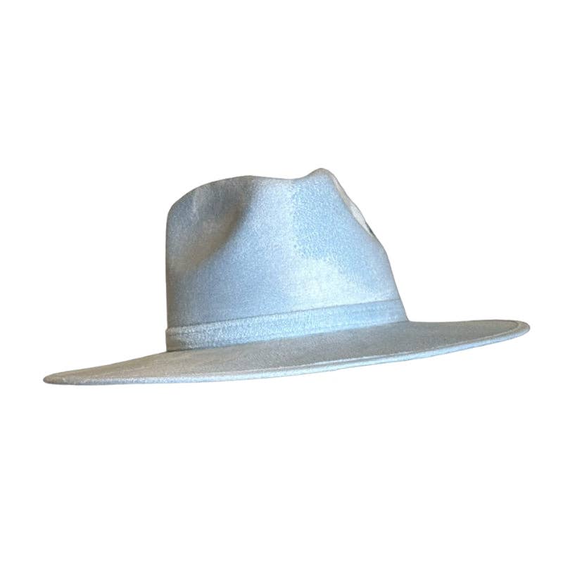 Rancher Vegan Suede Hat - W: Medium / Sky Blue