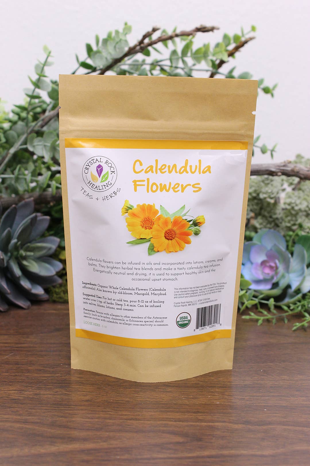 Calendula Flowers Loose Herb 1oz Organic