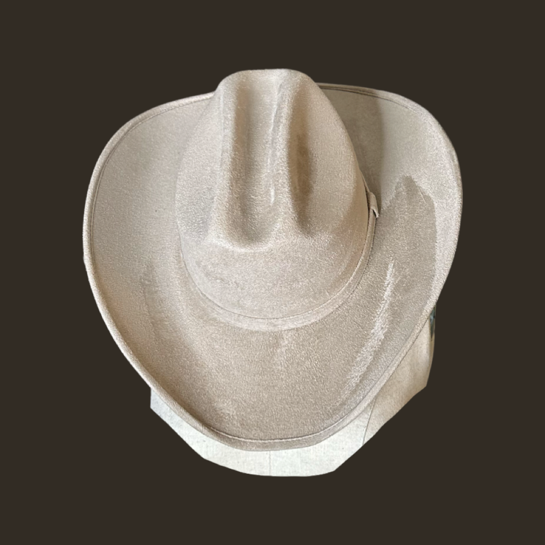 Yellowstone Cowboy Vegan Suede: Ivory / Large