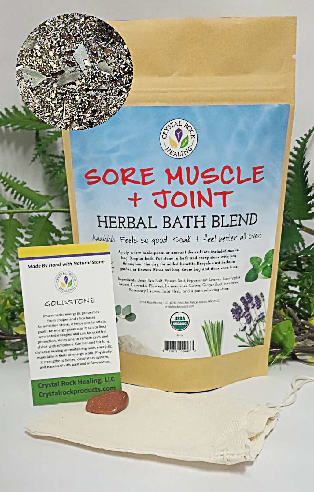 Bath Blend Organic- Sore Muscle and Joint