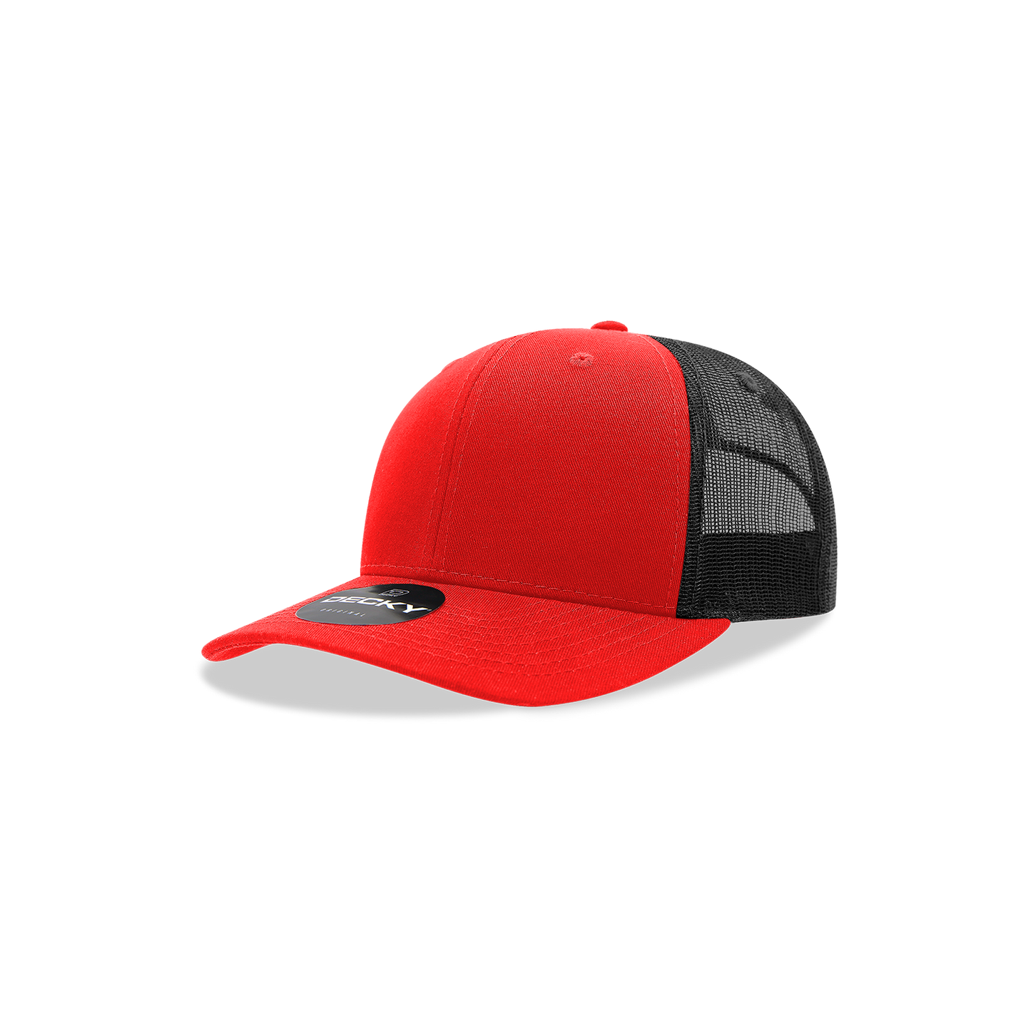 Kids, Youth Classic Trucker, Snapback Hat - Decky 5019: Red