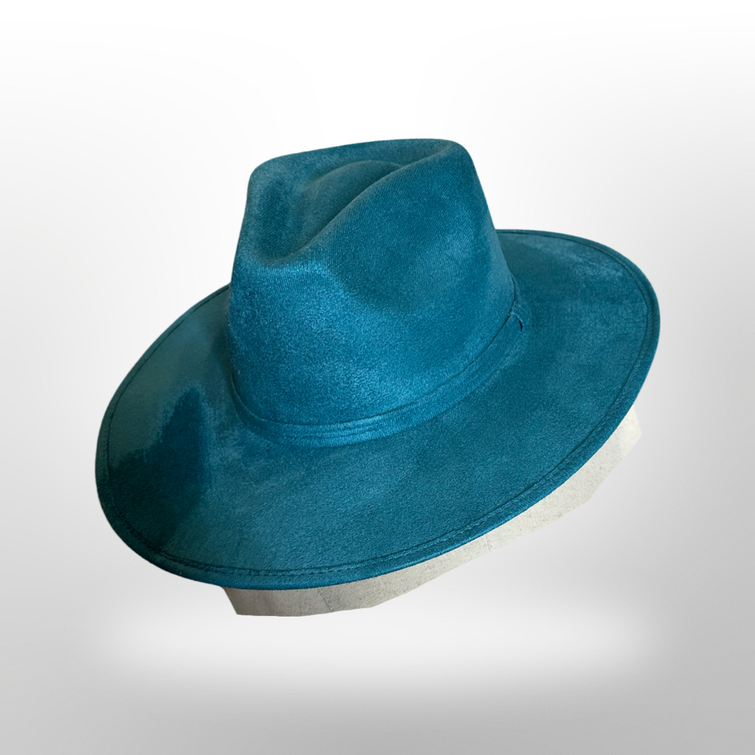 Rancher Vegan Suede Hat - W: Medium / Blue Jean