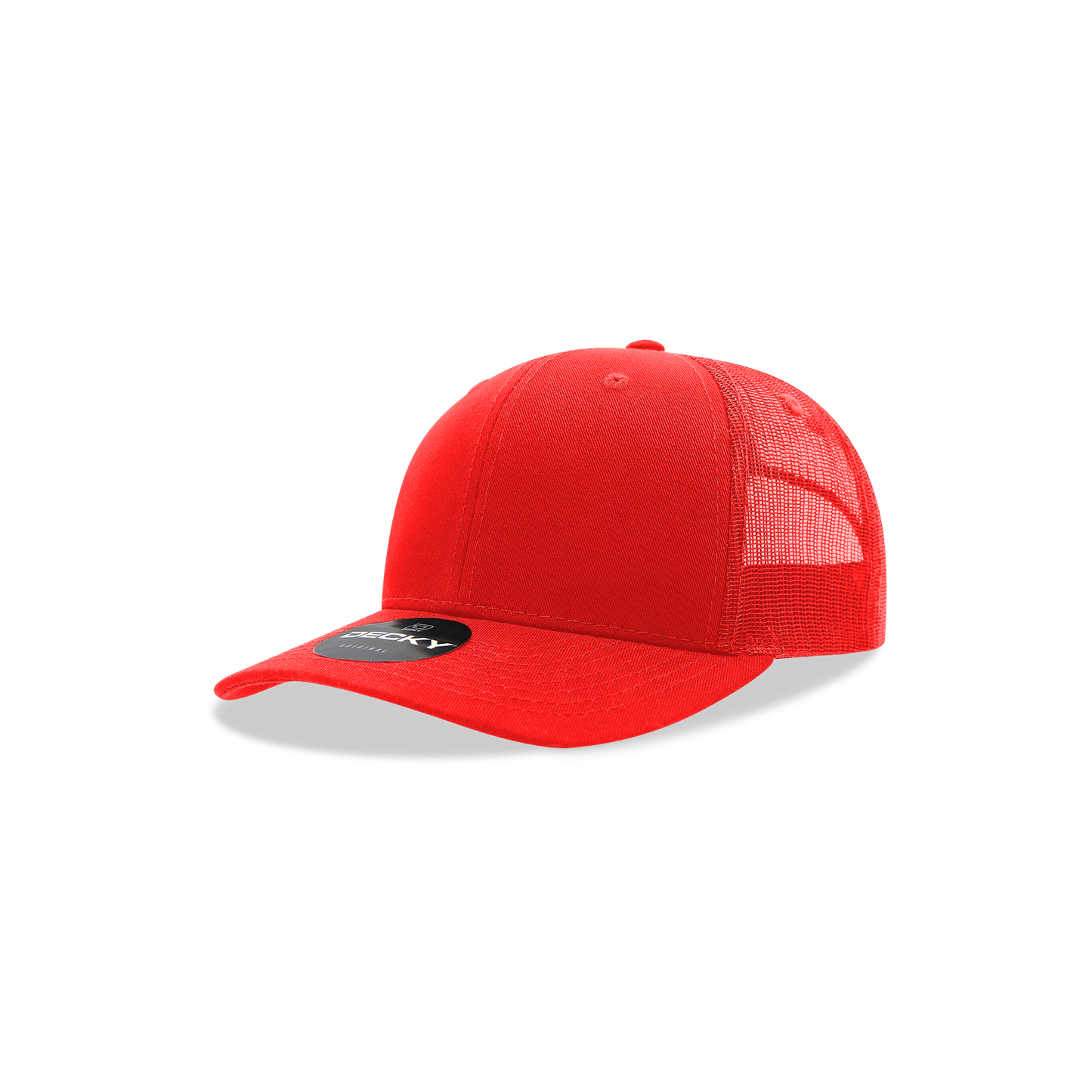 Kids, Youth Classic Trucker, Snapback Hat - Decky 5019: Red