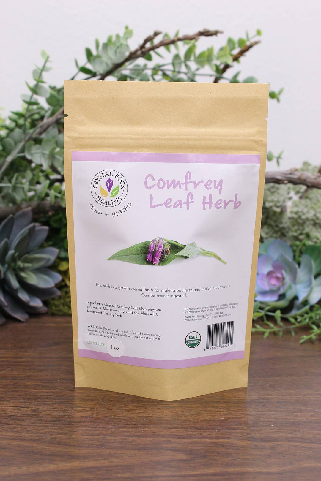 Comfrey Leaf Loose Herb 1oz Organic